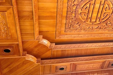 Trần gỗ phòng thờ - mã số: TPT-02